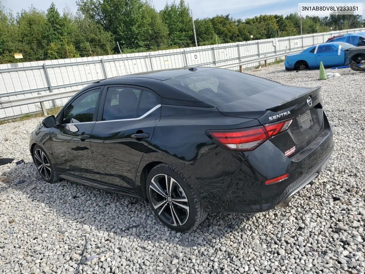 2020 Nissan Sentra Sr VIN: 3N1AB8DV8LY233351 Lot: 71246894