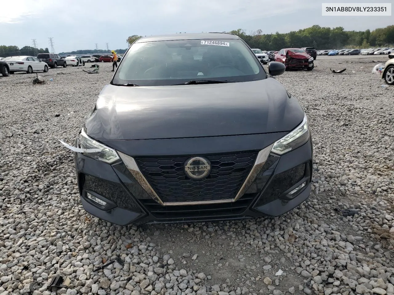 2020 Nissan Sentra Sr VIN: 3N1AB8DV8LY233351 Lot: 71246894