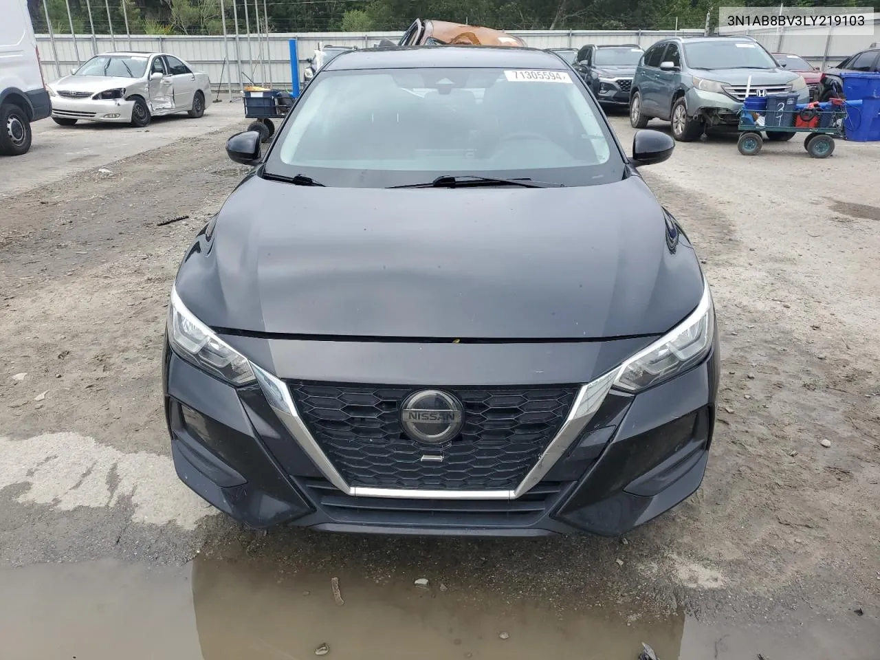 2020 Nissan Sentra S VIN: 3N1AB8BV3LY219103 Lot: 71305594