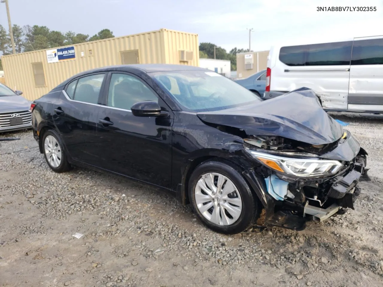 2020 Nissan Sentra S VIN: 3N1AB8BV7LY302355 Lot: 71374654