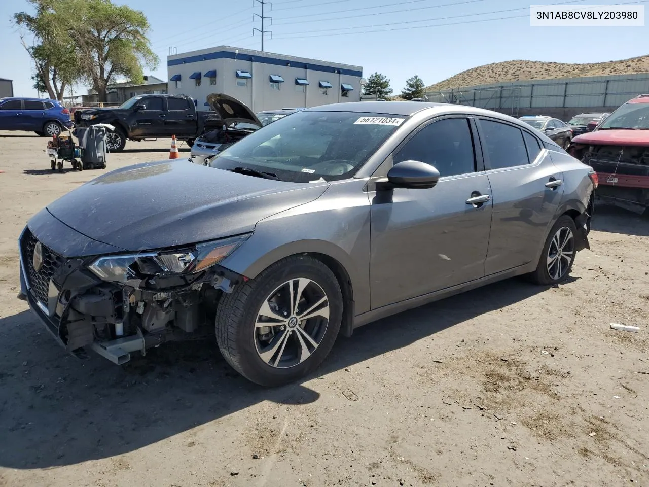 2020 Nissan Sentra Sv VIN: 3N1AB8CV8LY203980 Lot: 71540704