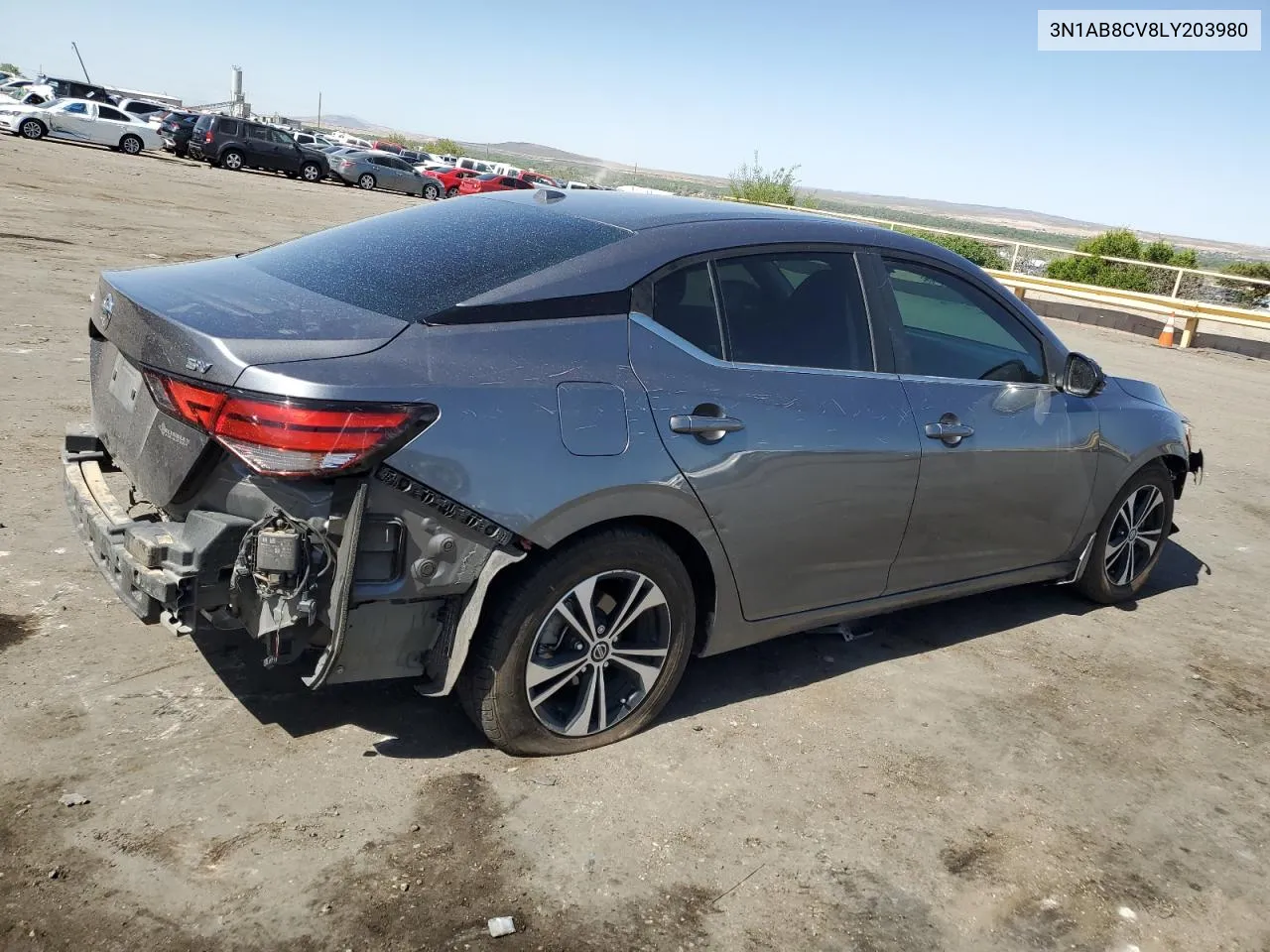 2020 Nissan Sentra Sv VIN: 3N1AB8CV8LY203980 Lot: 71540704