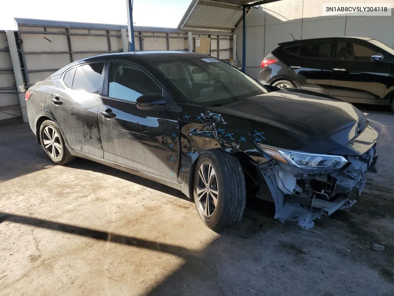 2020 Nissan Sentra Sv VIN: 3N1AB8CV5LY304118 Lot: 71660084