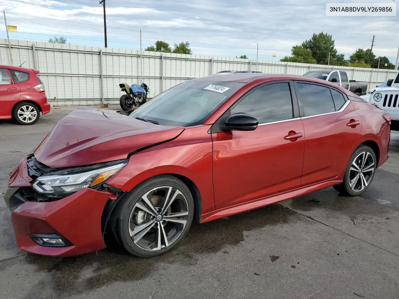 2020 Nissan Sentra Sr VIN: 3N1AB8DV9LY269856 Lot: 71764824