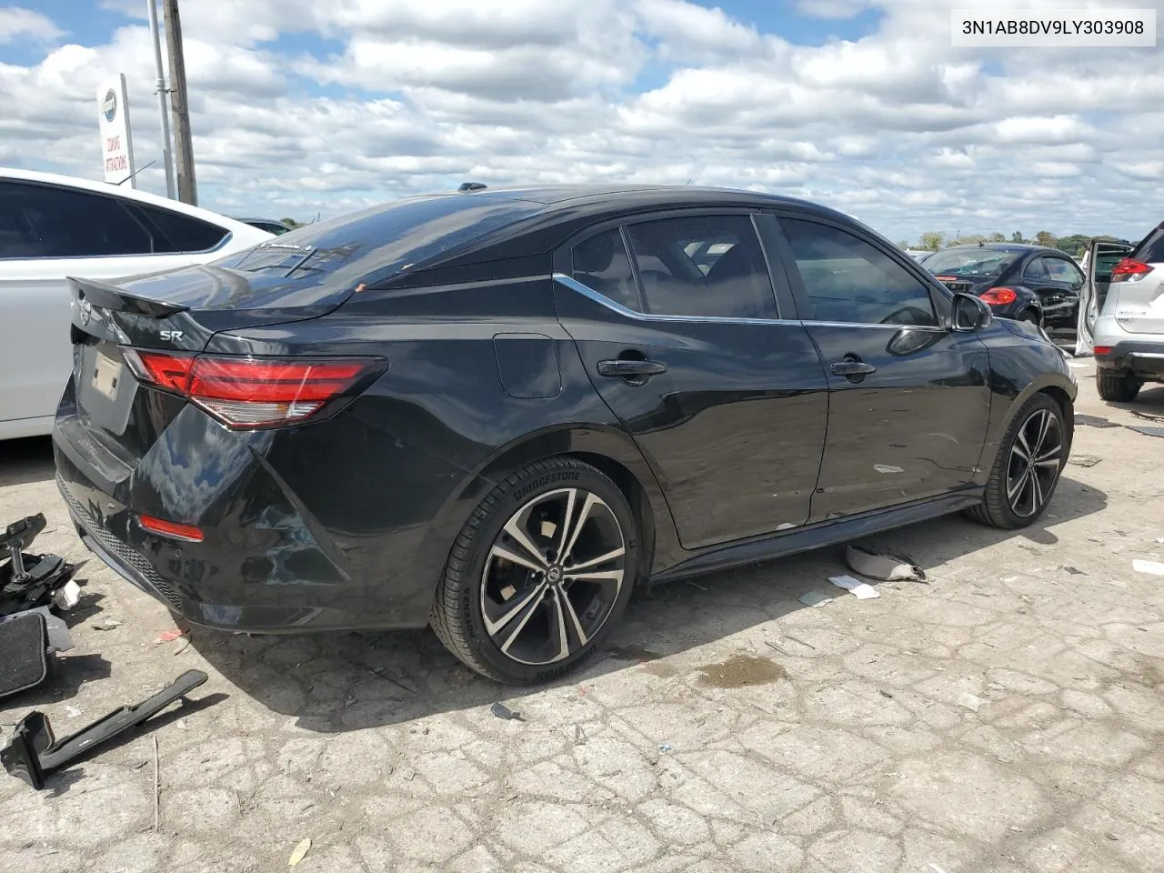 2020 Nissan Sentra Sr VIN: 3N1AB8DV9LY303908 Lot: 71847854