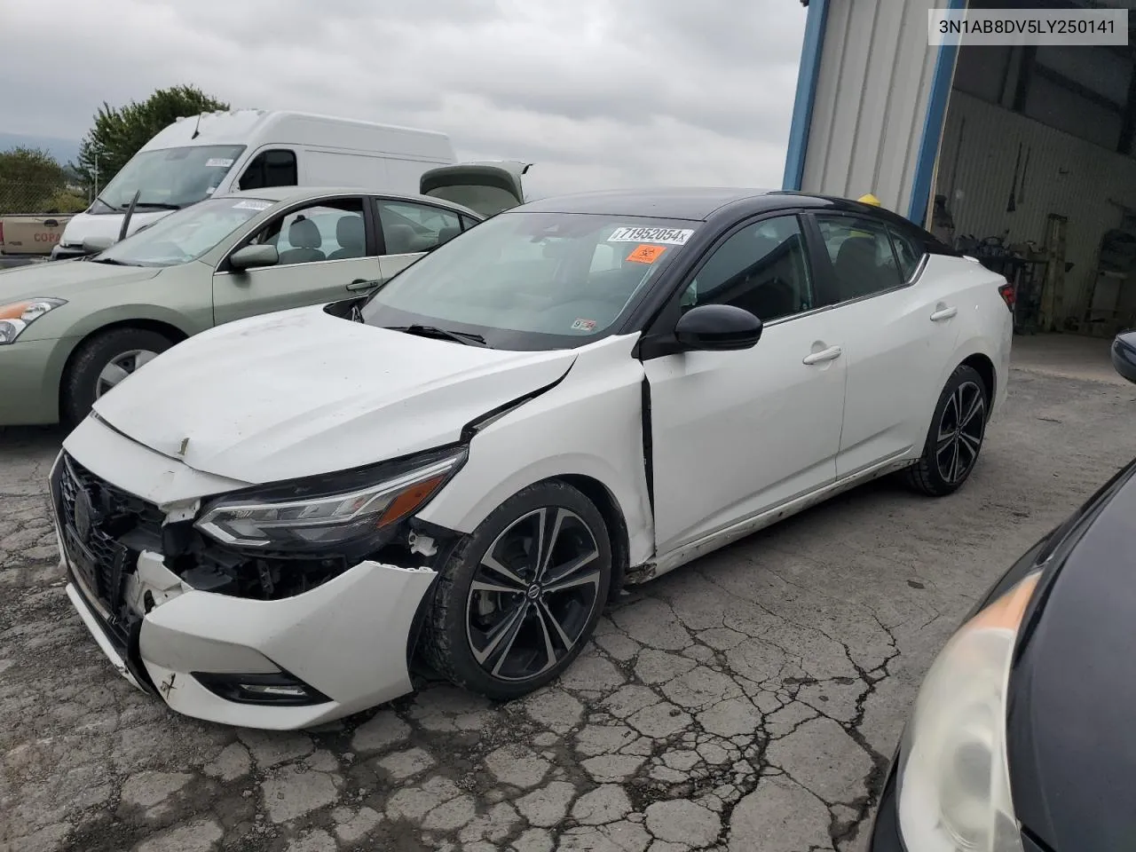 2020 Nissan Sentra Sr VIN: 3N1AB8DV5LY250141 Lot: 71952054