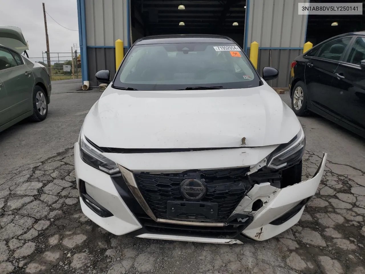 2020 Nissan Sentra Sr VIN: 3N1AB8DV5LY250141 Lot: 71952054