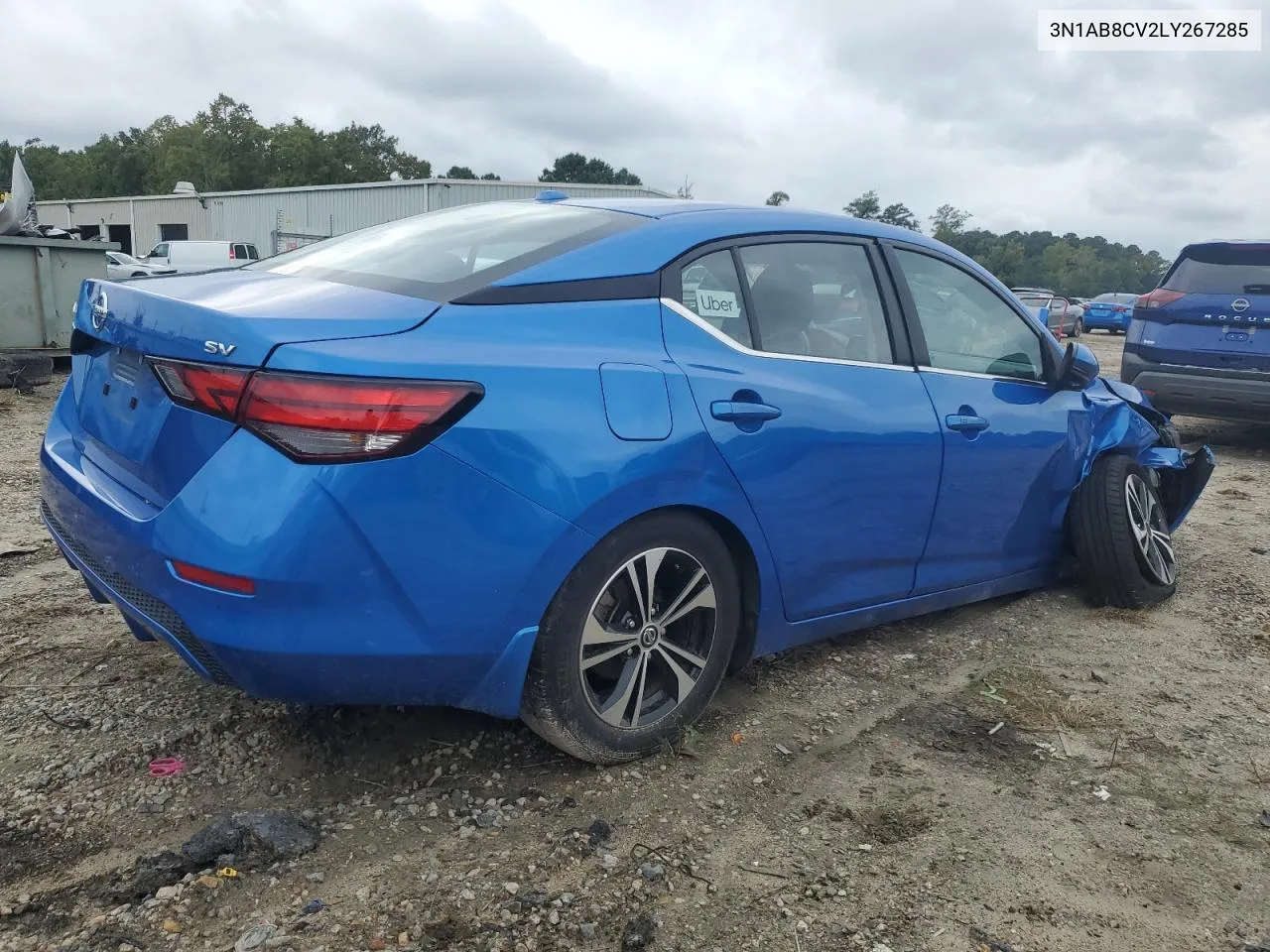 2020 Nissan Sentra Sv VIN: 3N1AB8CV2LY267285 Lot: 71957504