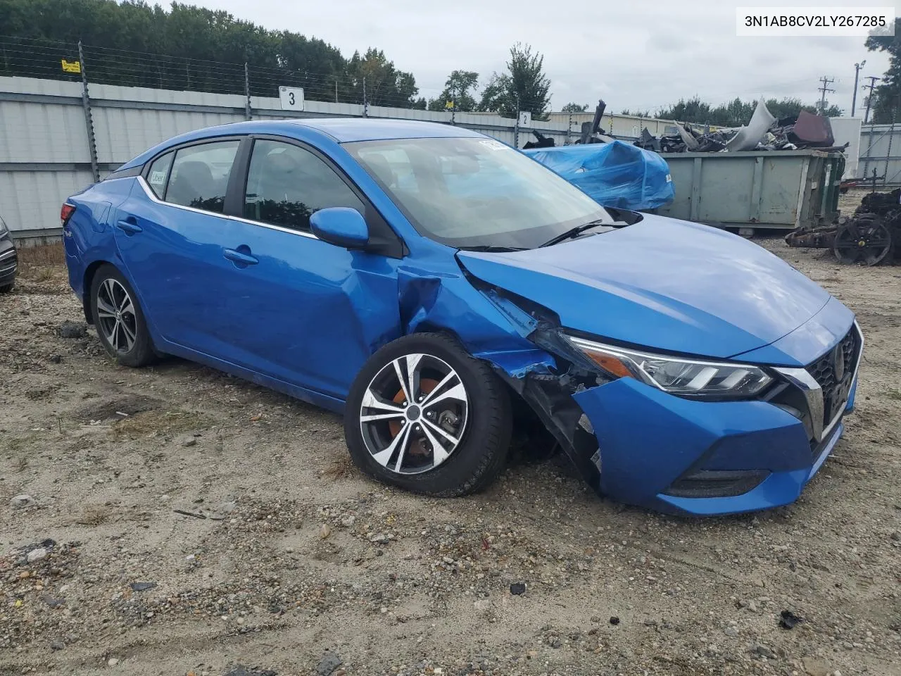 2020 Nissan Sentra Sv VIN: 3N1AB8CV2LY267285 Lot: 71957504