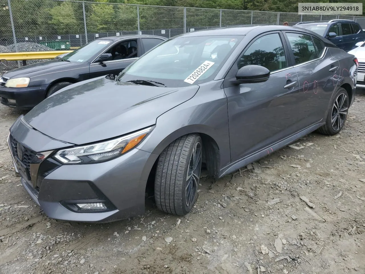 2020 Nissan Sentra Sr VIN: 3N1AB8DV9LY294918 Lot: 72026824