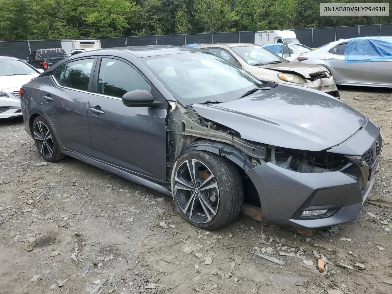 2020 Nissan Sentra Sr VIN: 3N1AB8DV9LY294918 Lot: 72026824