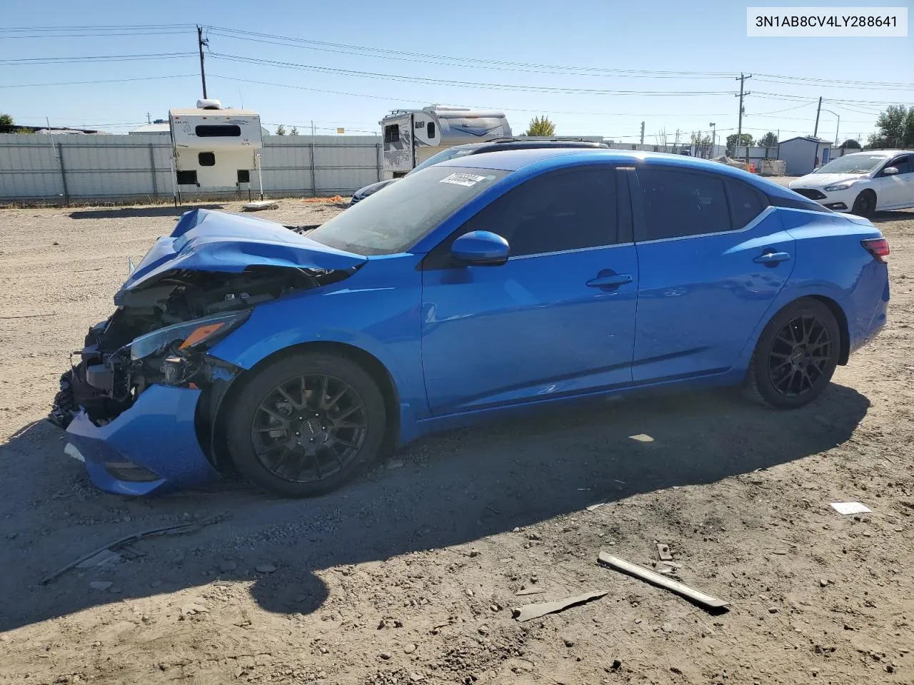 2020 Nissan Sentra Sv VIN: 3N1AB8CV4LY288641 Lot: 72066834