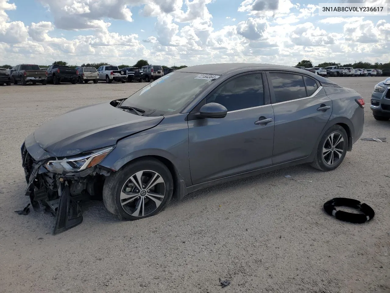 2020 Nissan Sentra Sv VIN: 3N1AB8CV0LY236617 Lot: 72154364