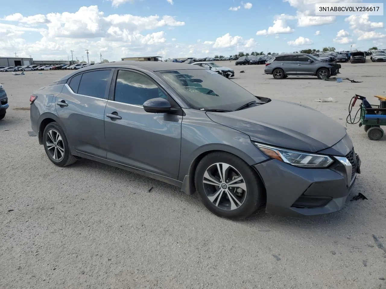 2020 Nissan Sentra Sv VIN: 3N1AB8CV0LY236617 Lot: 72154364