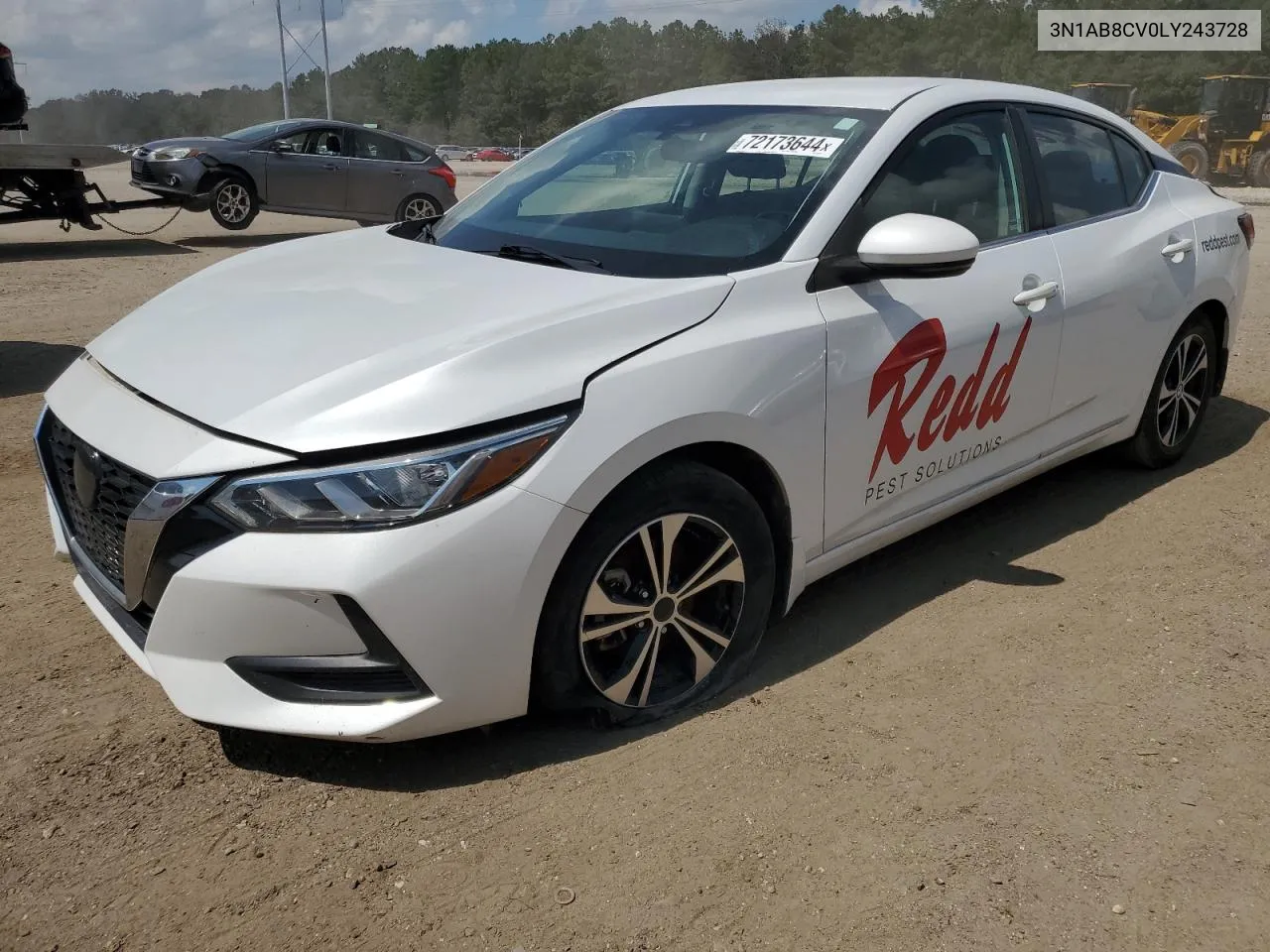 2020 Nissan Sentra Sv VIN: 3N1AB8CV0LY243728 Lot: 72173644