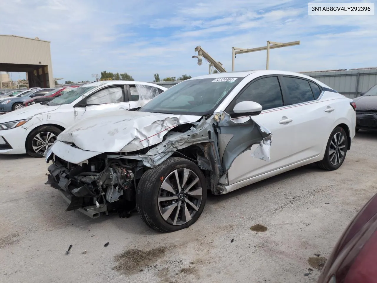 2020 Nissan Sentra Sv VIN: 3N1AB8CV4LY292396 Lot: 72174494