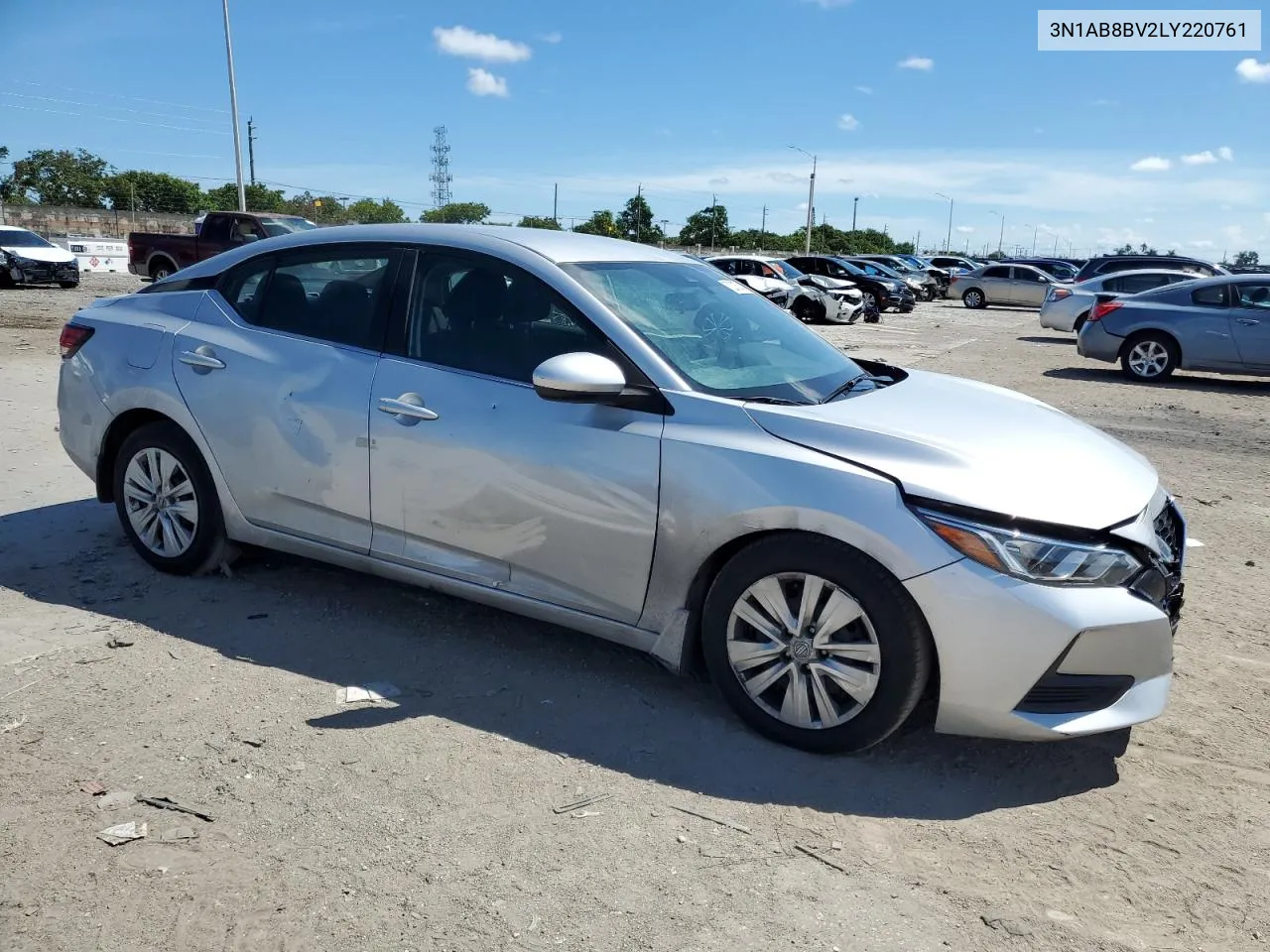 2020 Nissan Sentra S VIN: 3N1AB8BV2LY220761 Lot: 72215024