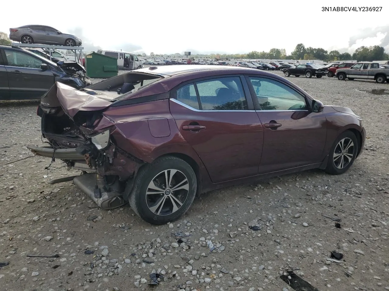 2020 Nissan Sentra Sv VIN: 3N1AB8CV4LY236927 Lot: 72262424