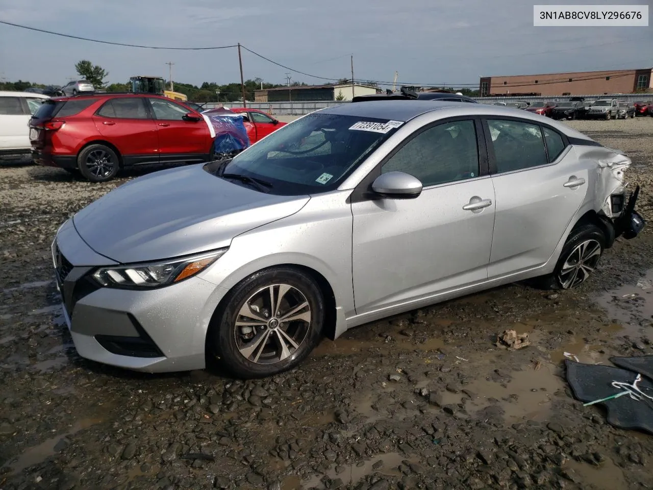 2020 Nissan Sentra Sv VIN: 3N1AB8CV8LY296676 Lot: 72391054