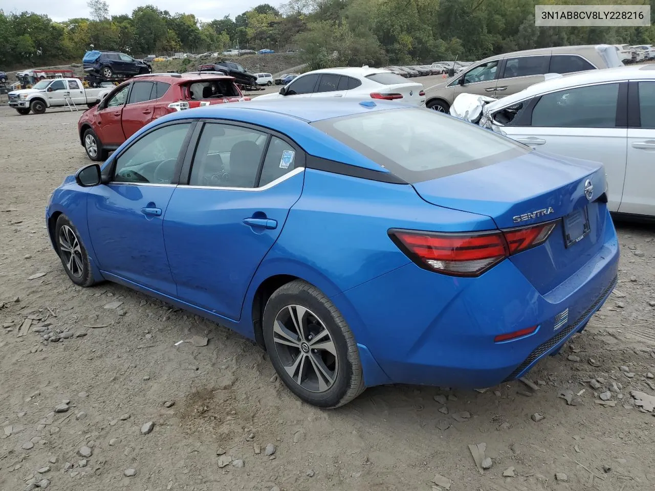 2020 Nissan Sentra Sv VIN: 3N1AB8CV8LY228216 Lot: 72520194