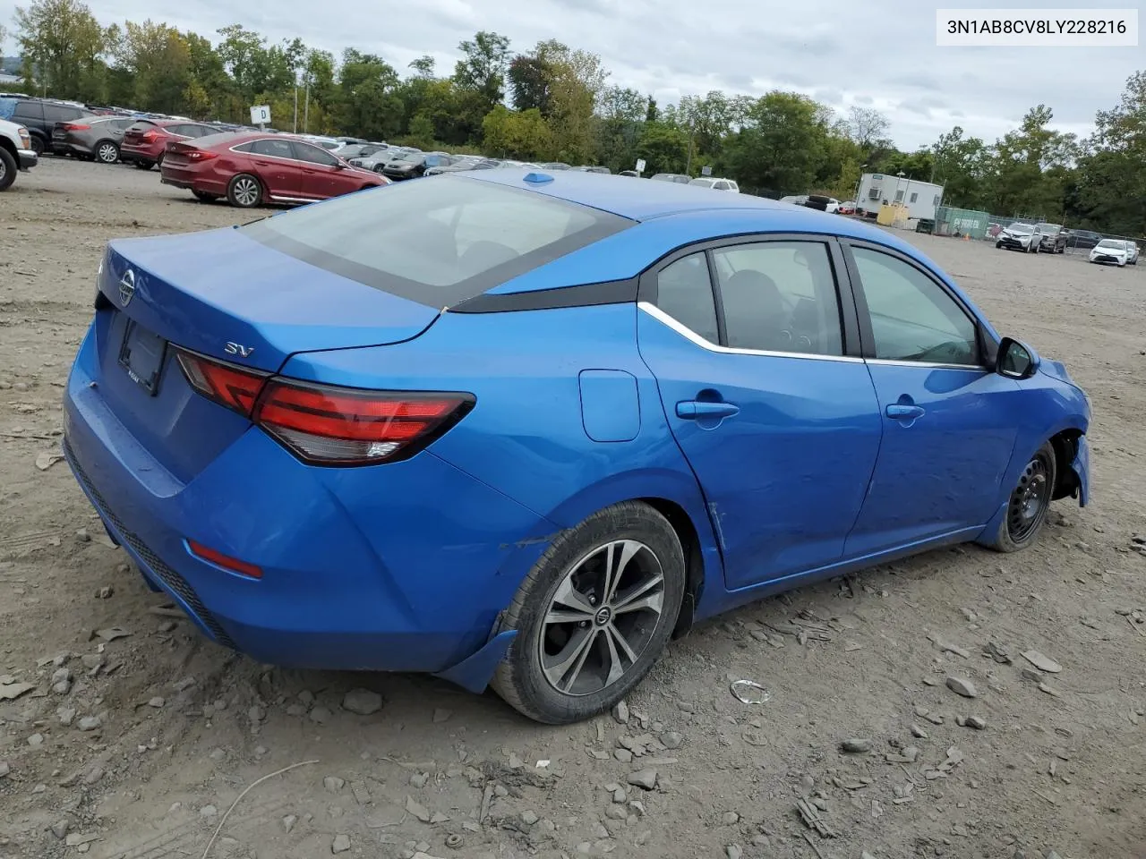 2020 Nissan Sentra Sv VIN: 3N1AB8CV8LY228216 Lot: 72520194