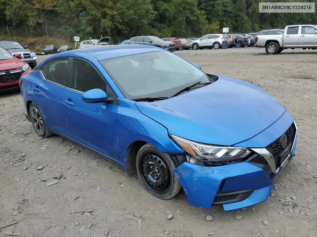 2020 Nissan Sentra Sv VIN: 3N1AB8CV8LY228216 Lot: 72520194