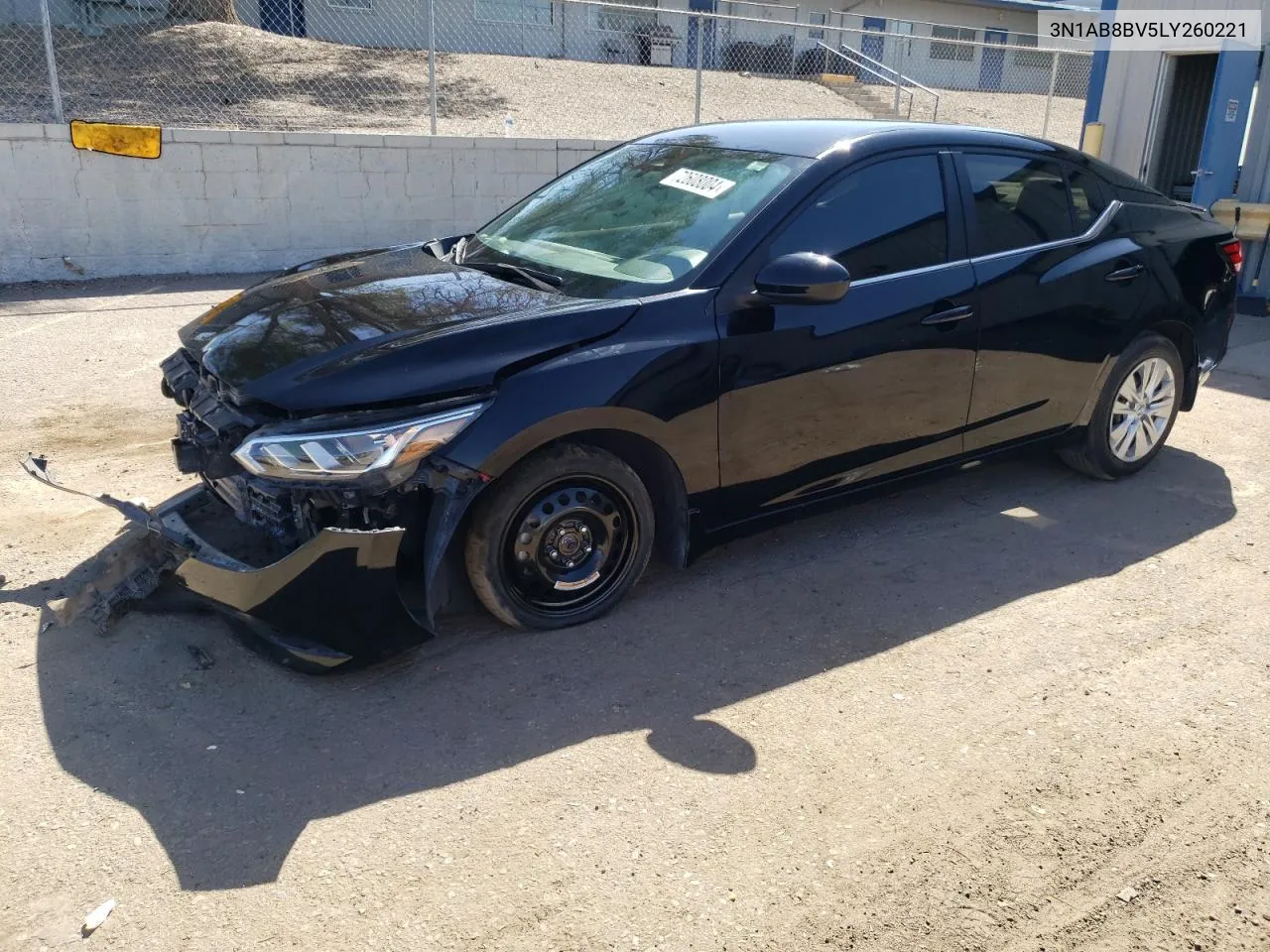 2020 Nissan Sentra S VIN: 3N1AB8BV5LY260221 Lot: 72608004