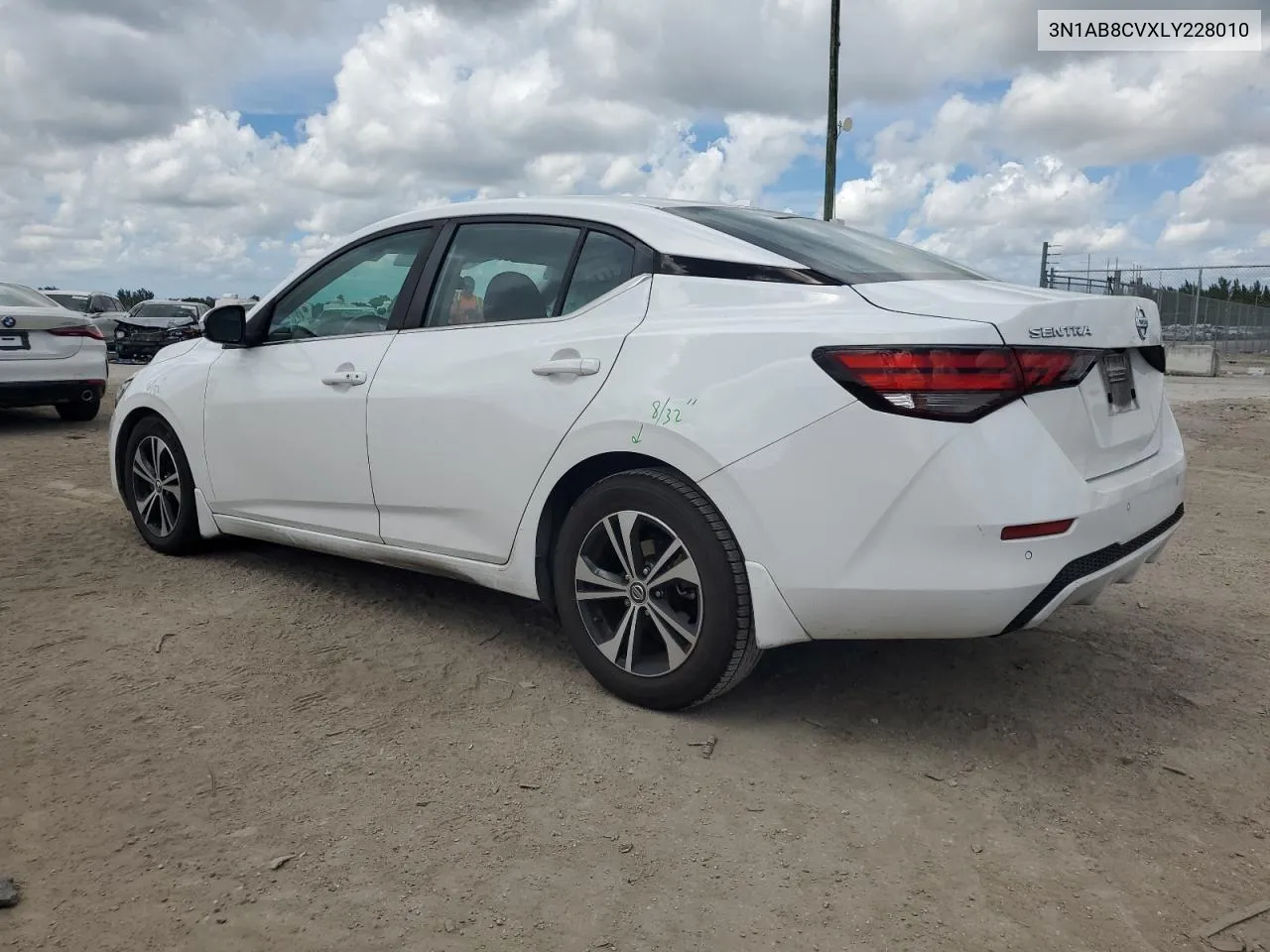 2020 Nissan Sentra Sv VIN: 3N1AB8CVXLY228010 Lot: 72736644