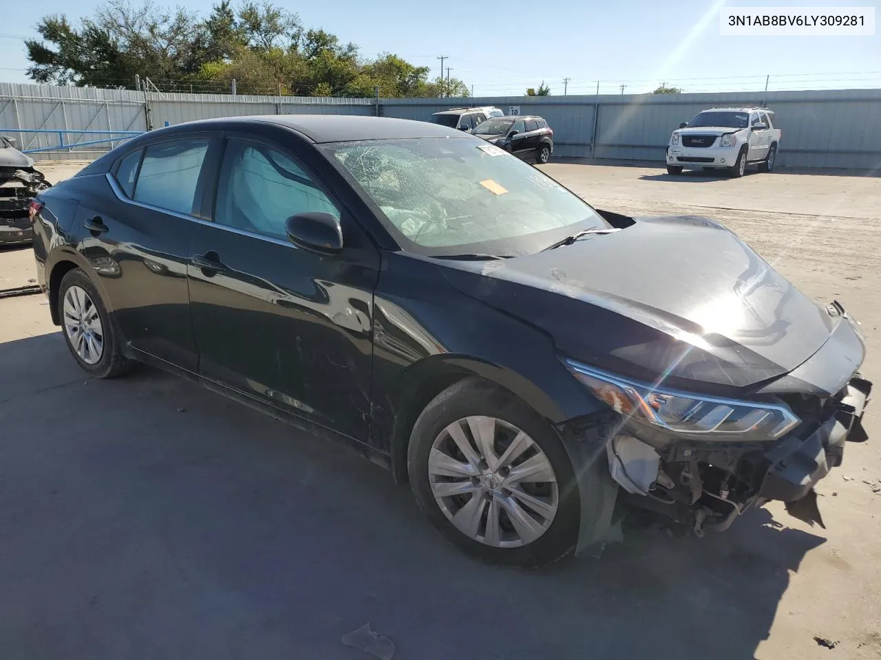 2020 Nissan Sentra S VIN: 3N1AB8BV6LY309281 Lot: 72817924