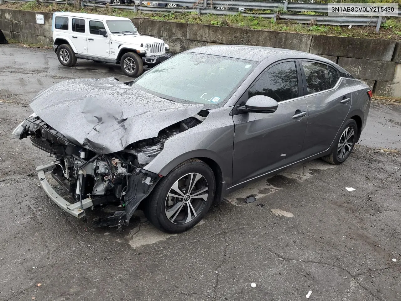 2020 Nissan Sentra Sv VIN: 3N1AB8CV0LY215430 Lot: 72964374