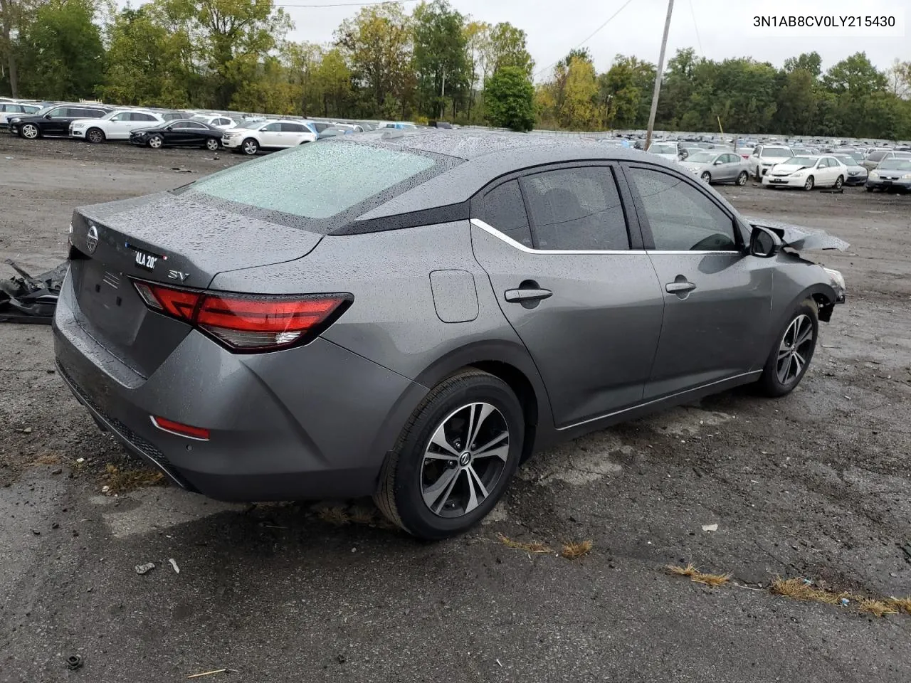 2020 Nissan Sentra Sv VIN: 3N1AB8CV0LY215430 Lot: 72964374