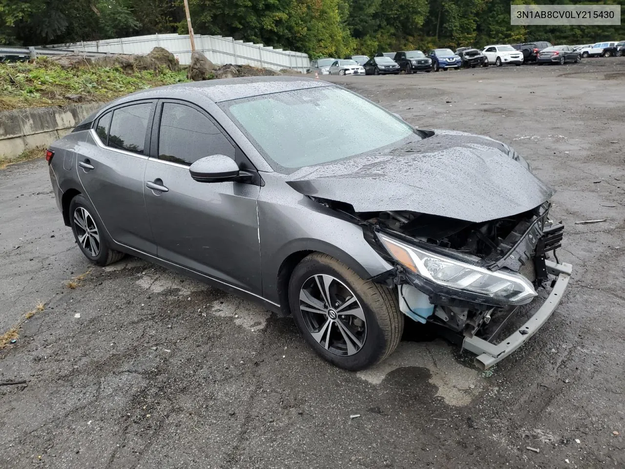 2020 Nissan Sentra Sv VIN: 3N1AB8CV0LY215430 Lot: 72964374