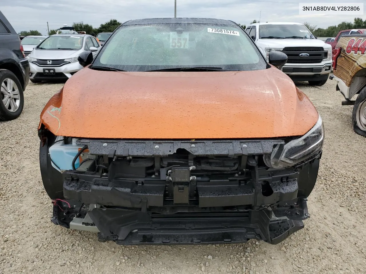 2020 Nissan Sentra Sr VIN: 3N1AB8DV4LY282806 Lot: 73081574