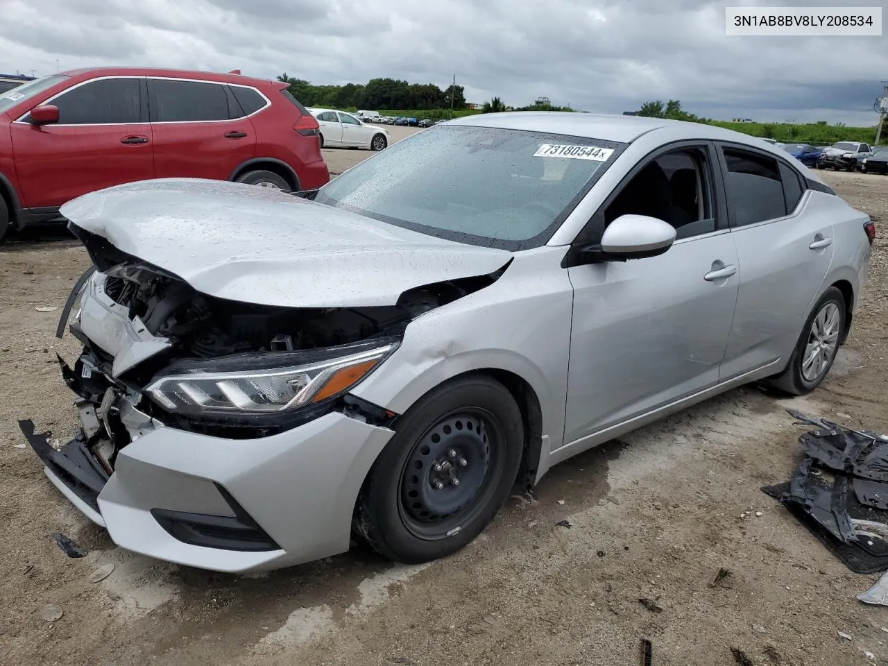 2020 Nissan Sentra S VIN: 3N1AB8BV8LY208534 Lot: 73180544