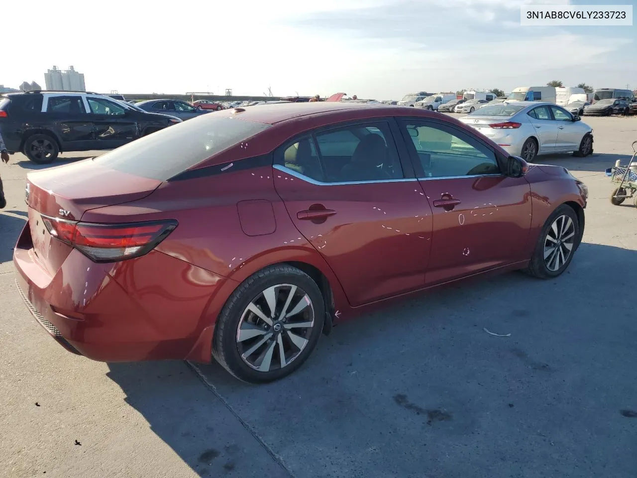 2020 Nissan Sentra Sv VIN: 3N1AB8CV6LY233723 Lot: 73201364