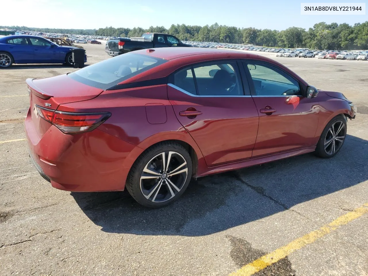 2020 Nissan Sentra Sr VIN: 3N1AB8DV8LY221944 Lot: 73293764