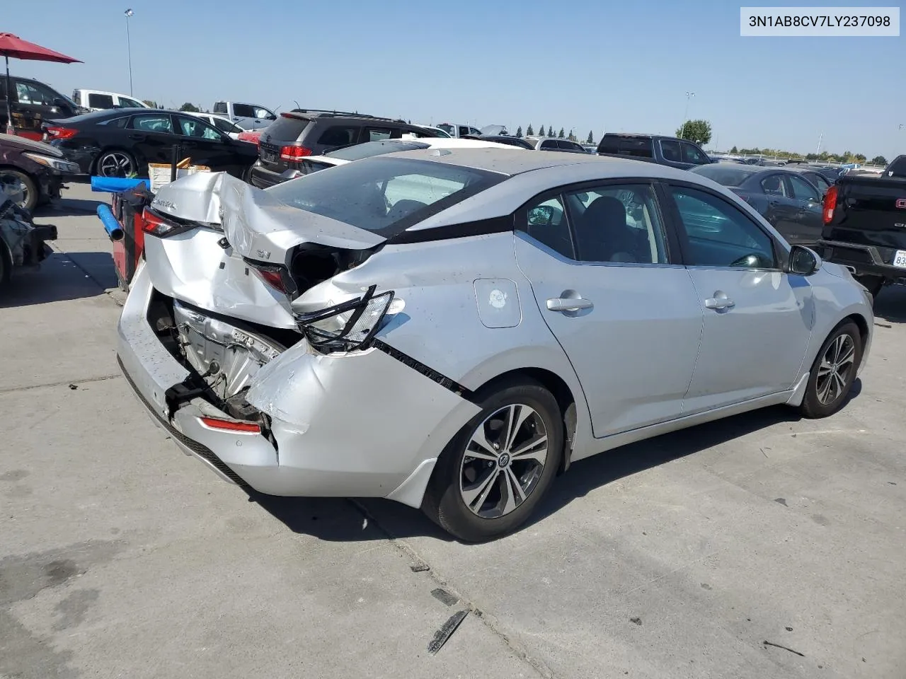 2020 Nissan Sentra Sv VIN: 3N1AB8CV7LY237098 Lot: 73340534