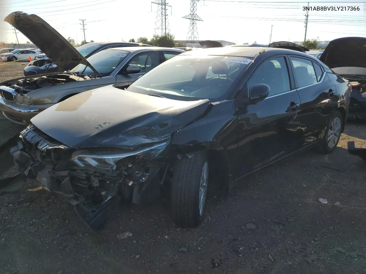 2020 Nissan Sentra S VIN: 3N1AB8BV3LY217366 Lot: 73583124