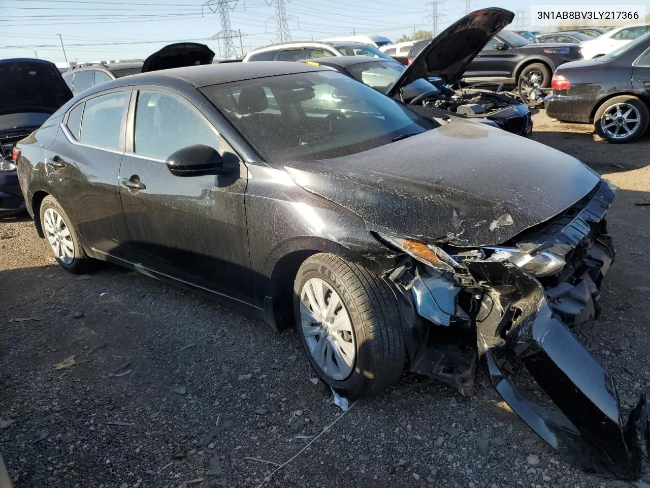 2020 Nissan Sentra S VIN: 3N1AB8BV3LY217366 Lot: 73583124