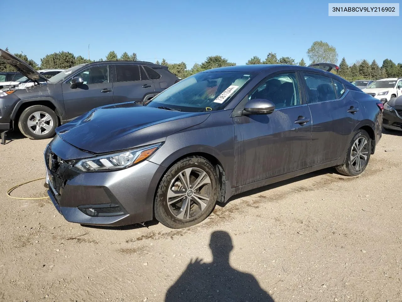 2020 Nissan Sentra Sv VIN: 3N1AB8CV9LY216902 Lot: 73611044