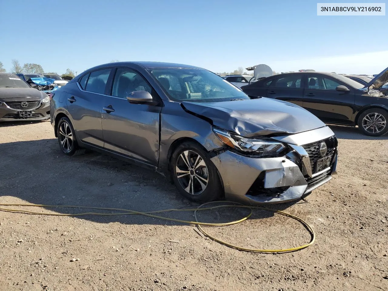 2020 Nissan Sentra Sv VIN: 3N1AB8CV9LY216902 Lot: 73611044