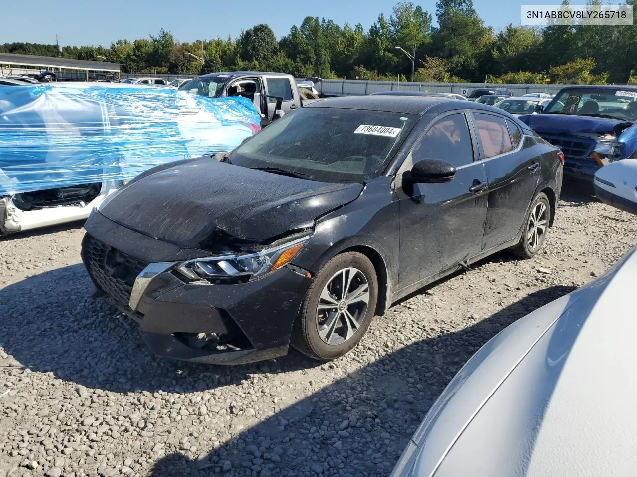 2020 Nissan Sentra Sv VIN: 3N1AB8CV8LY265718 Lot: 73684004