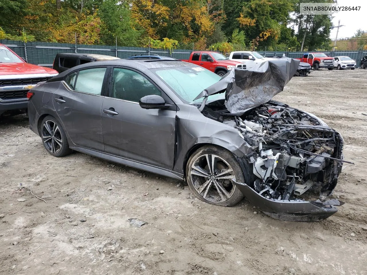 2020 Nissan Sentra Sr VIN: 3N1AB8DV0LY286447 Lot: 73708204