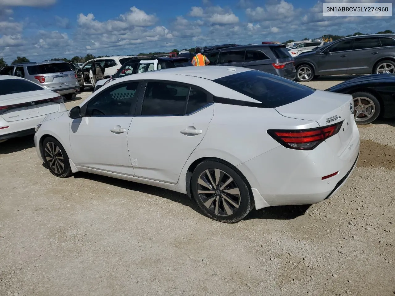 2020 Nissan Sentra Sv VIN: 3N1AB8CV5LY274960 Lot: 73937434