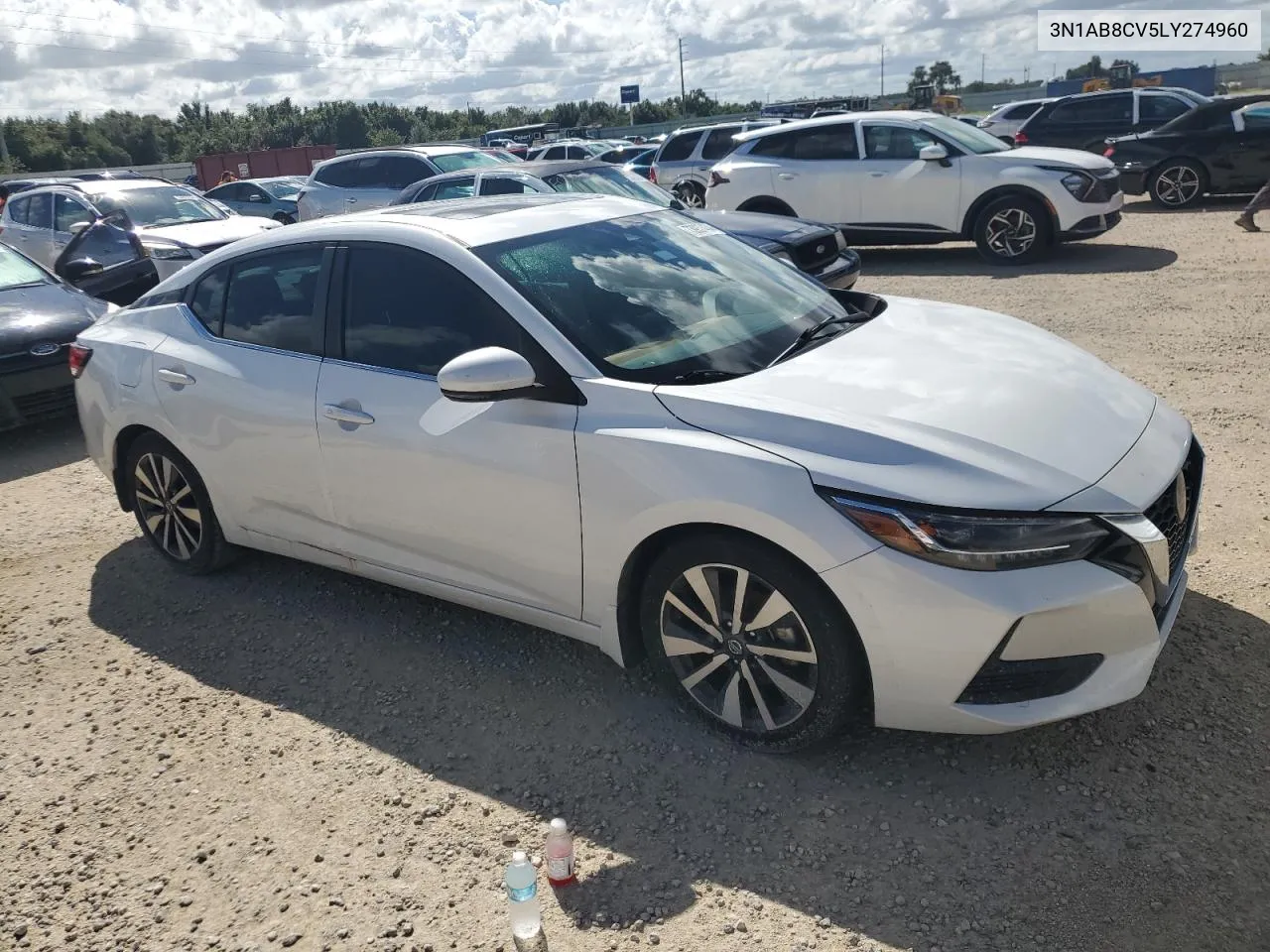 2020 Nissan Sentra Sv VIN: 3N1AB8CV5LY274960 Lot: 73937434