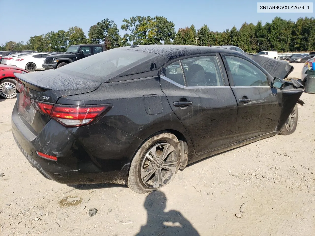 2020 Nissan Sentra Sv VIN: 3N1AB8CVXLY267311 Lot: 74026924