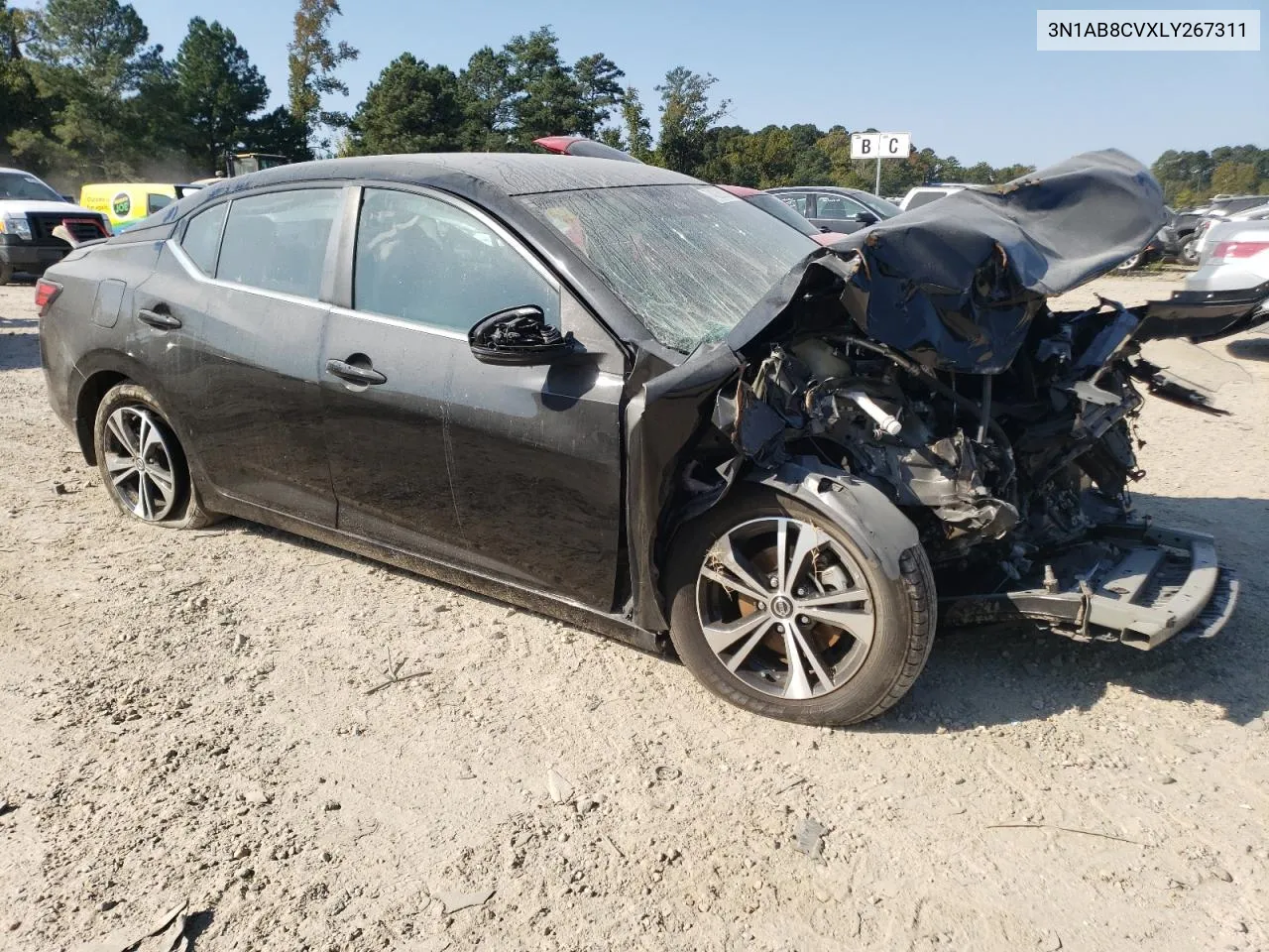 2020 Nissan Sentra Sv VIN: 3N1AB8CVXLY267311 Lot: 74026924