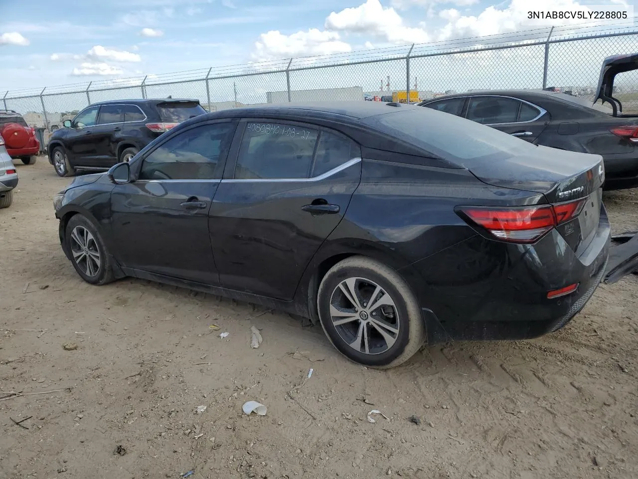 2020 Nissan Sentra Sv VIN: 3N1AB8CV5LY228805 Lot: 74130734