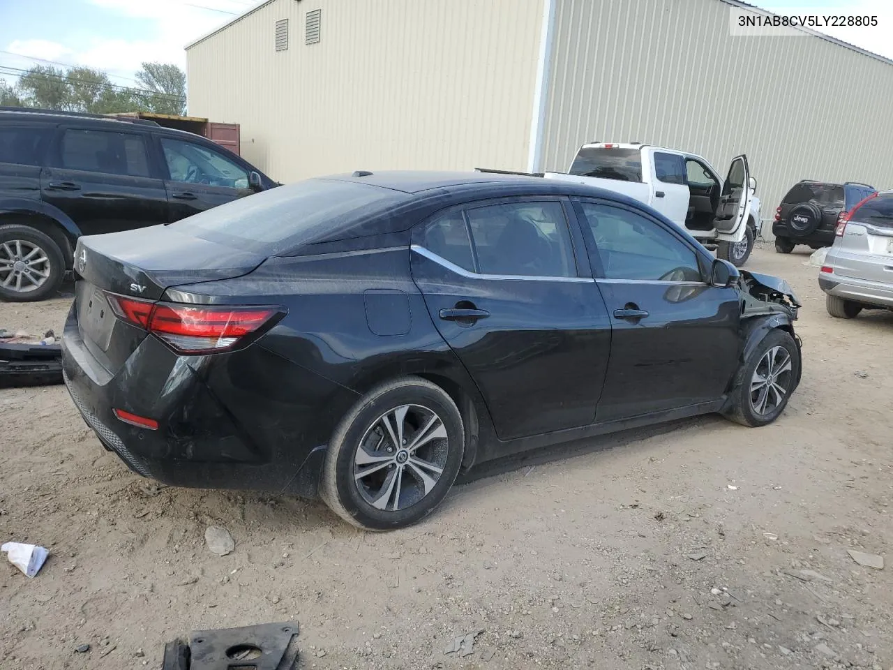 2020 Nissan Sentra Sv VIN: 3N1AB8CV5LY228805 Lot: 74130734