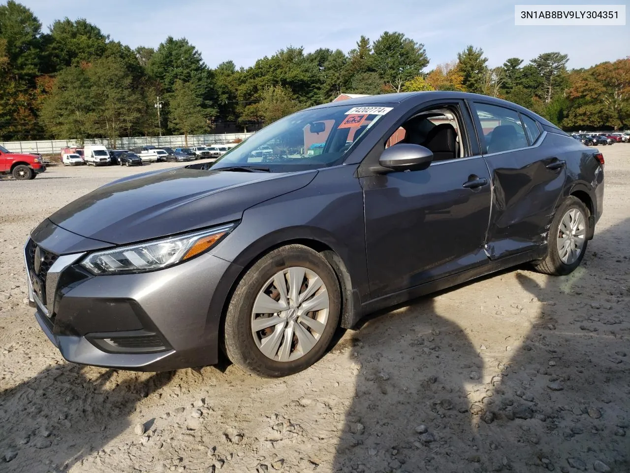 2020 Nissan Sentra S VIN: 3N1AB8BV9LY304351 Lot: 74202774